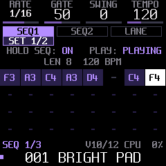 SEQ1 playing